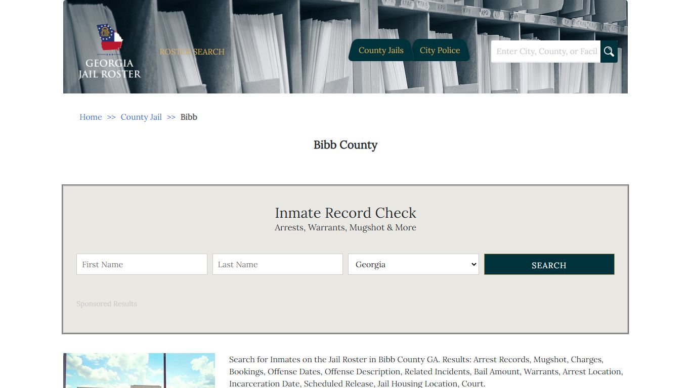 Bibb County | Georgia Jail Inmate Search